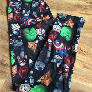 Custom Super Hero Cat Leggings New